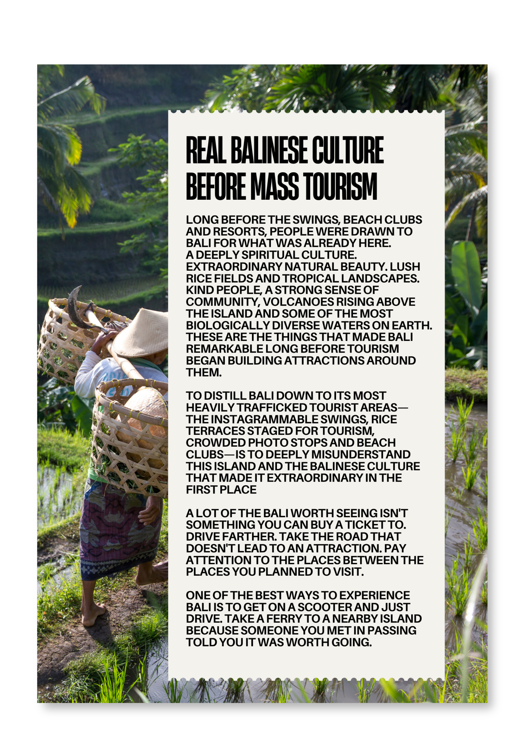 BALI - Travel Journal
