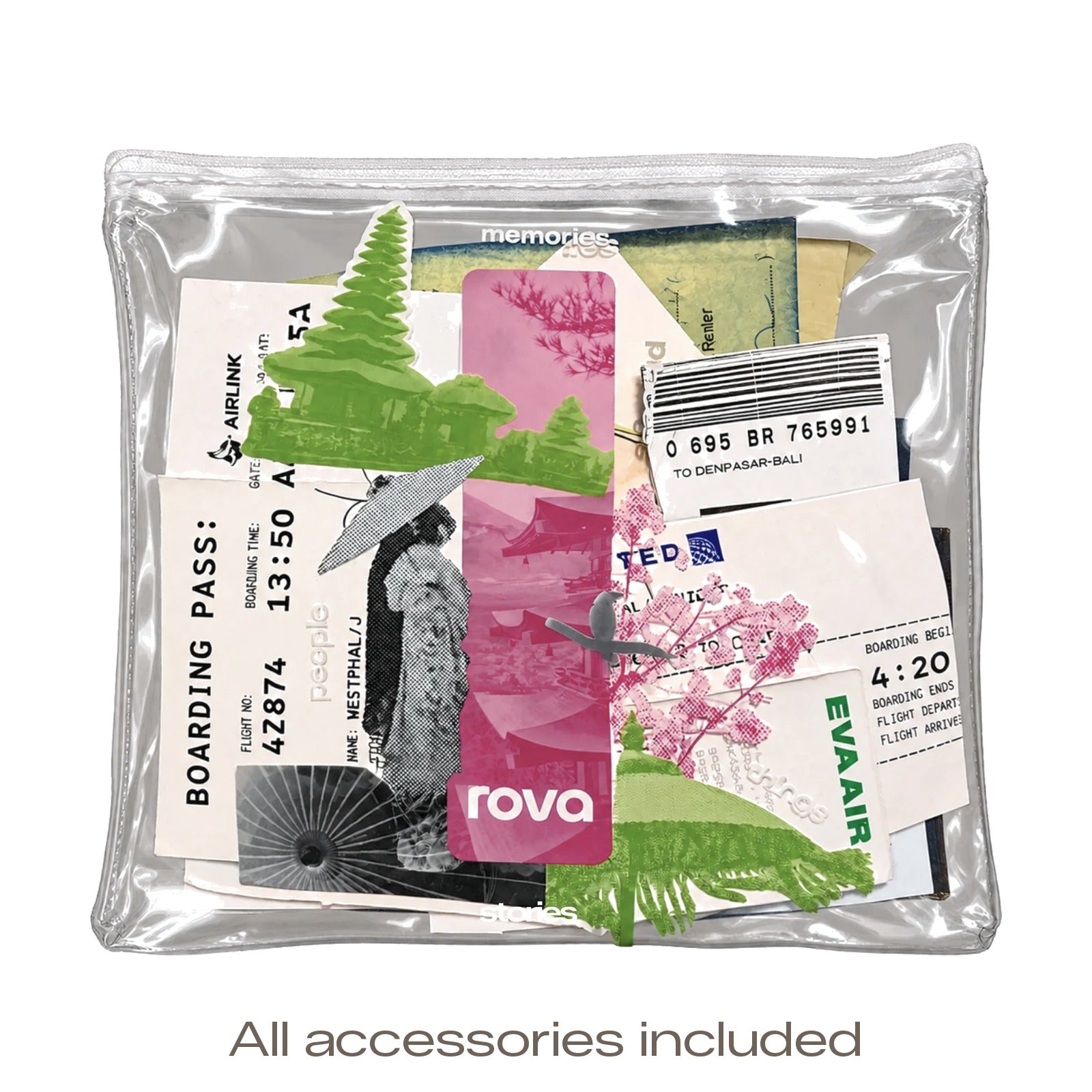 Rova Memory Pouch Full Kit, all accessories included