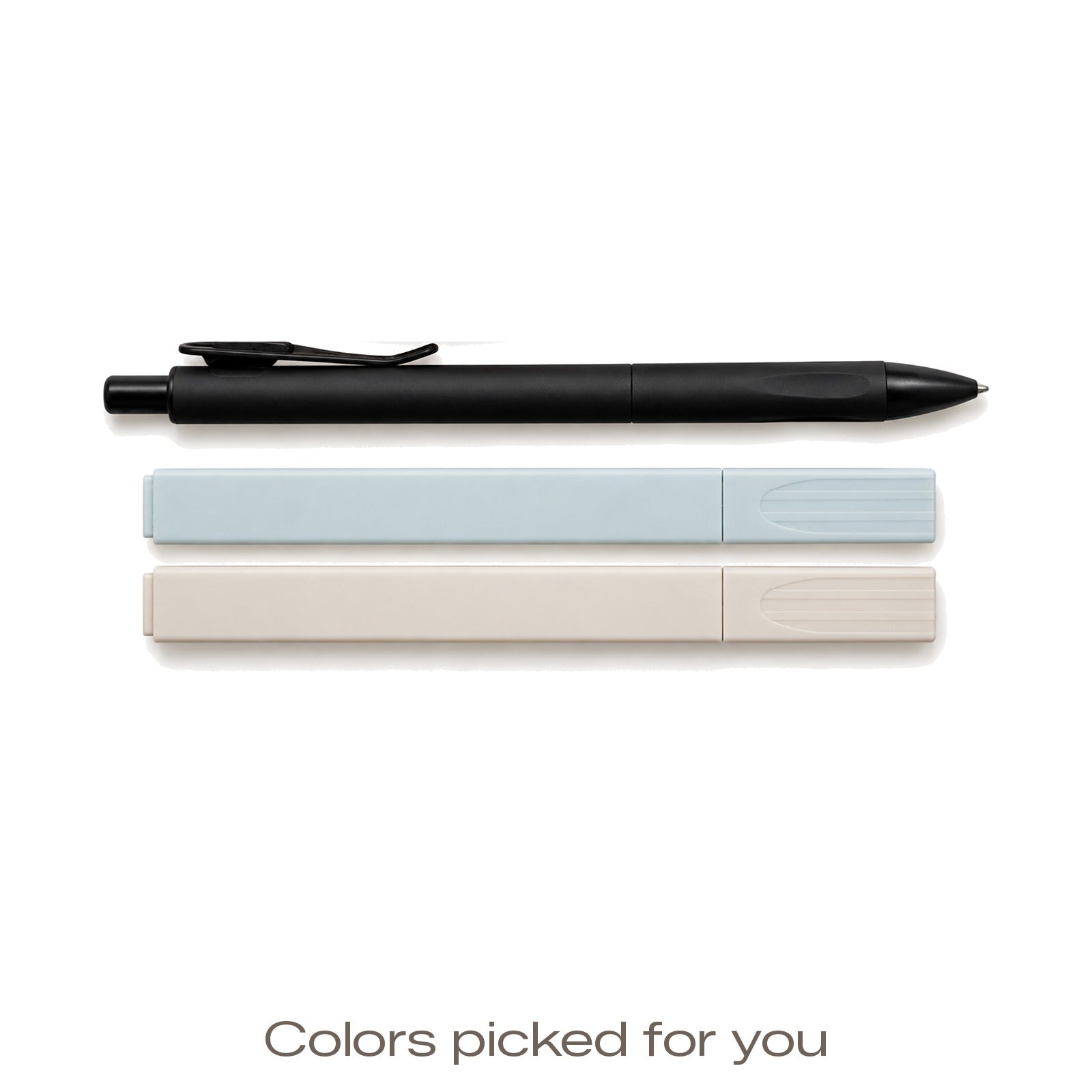 Rova Pen + Marker Set: 1 black pen and 2 markers, colors picked for you